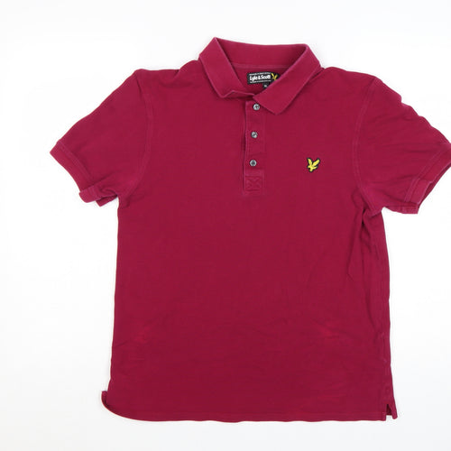 Lyle & Scott Men's Red Cotton Polo Shirt XL Classic Fit