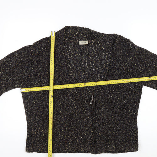 Minuet Women’s Black Chunky-Knit Cardigan Size 16