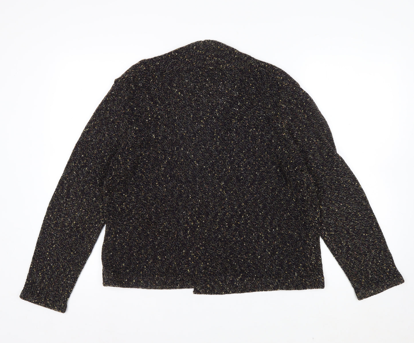 Minuet Women’s Black Chunky-Knit Cardigan Size 16