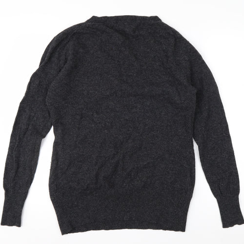 Stanfield Men's Grey Argyle Wool V-Neck Jumper XL