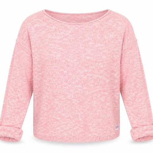 Luperdry Women’s Pink Cotton Crew Neck Jumper Size M