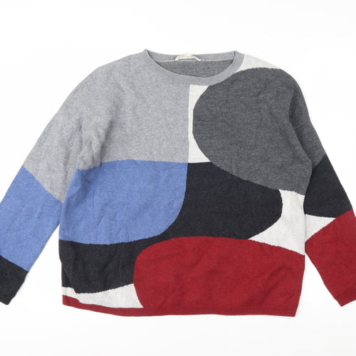 Seasalt Women’s Multicoloured Organic Cotton Pullover Jumper Size 14