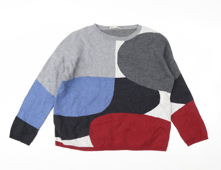 Seasalt Women’s Multicoloured Organic Cotton Pullover Jumper Size 14