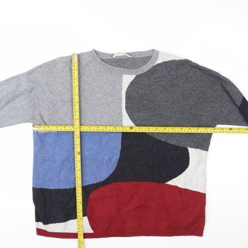 Seasalt Women’s Multicoloured Organic Cotton Pullover Jumper Size 14