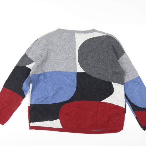 Seasalt Women’s Multicoloured Organic Cotton Pullover Jumper Size 14