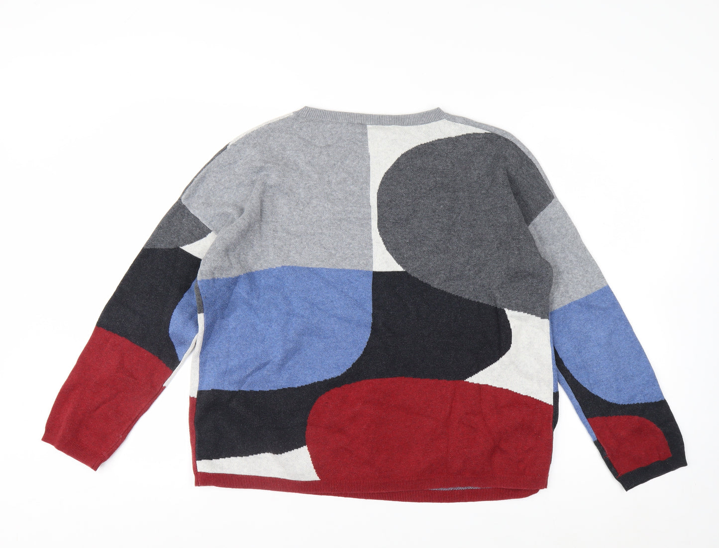 Seasalt Women’s Multicoloured Organic Cotton Pullover Jumper Size 14