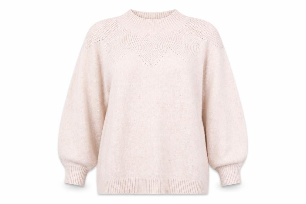 Monsoon Women Pink High Neck Relaxed Knit Jumper Size 2XL