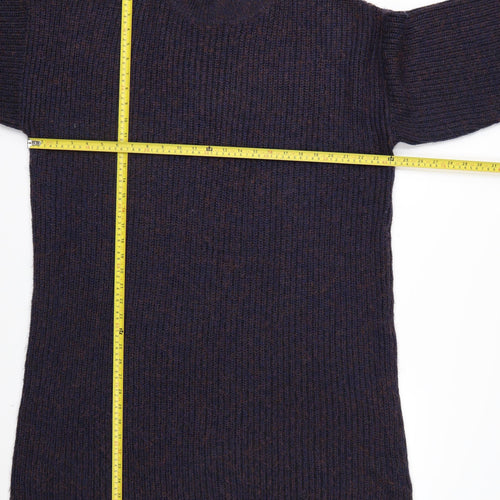 Next Women Navy Acrylic Knit Jumper UK 22 Relaxed Fit Warm Winter Pull Over