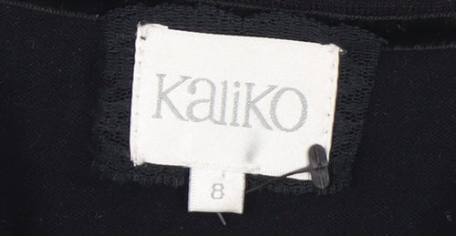 Kaliko Women's Black Size 8 Embellished Shrug Cardigan
