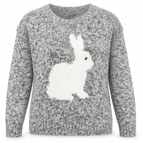 Apricot Women’s Grey Bunny Knit Jumper UK 12 Long Sleeve Pullover