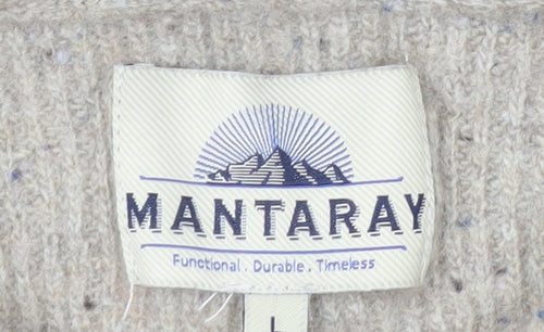 Mantaray Men's Multicoloured Stripe Wool Blend Jumper Size L