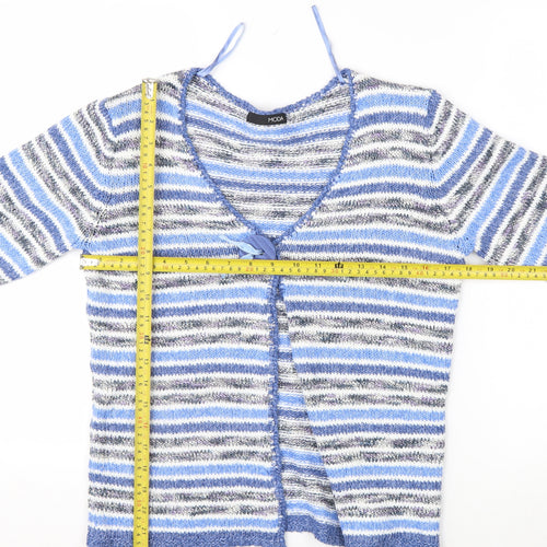 George Women’s Multicoloured Striped Knit Cardigan Size 10