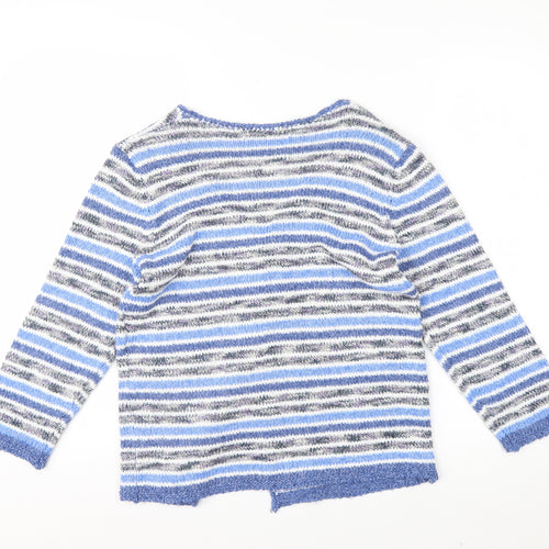 George Women’s Multicoloured Striped Knit Cardigan Size 10
