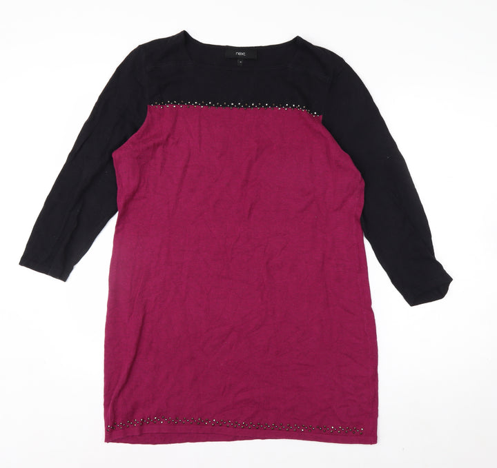 Next Women’s Multicoloured Beaded Tunic Jumper Size 14