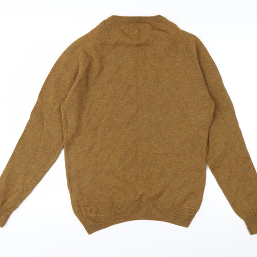 Marks and Spencer Men’s Brown Wool Pullover Jumper M Crew Neck