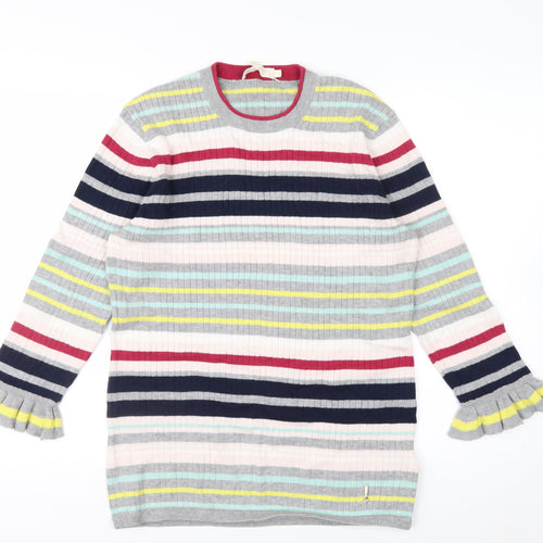 Ted Baker Women's Multicoloured Striped Crew Neck Jumper Size 14