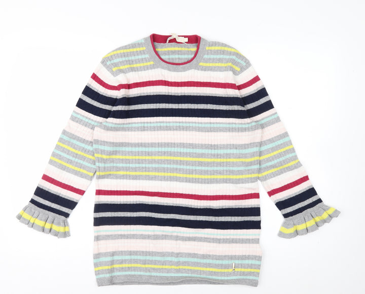 Ted Baker Women's Multicoloured Striped Crew Neck Jumper Size 14