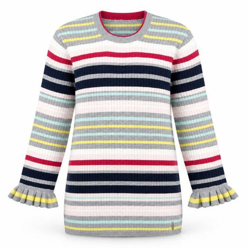 Ted Baker Women's Multicoloured Striped Crew Neck Jumper Size 14