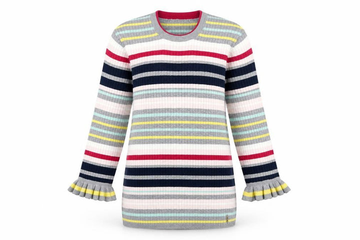 Ted Baker Women's Multicoloured Striped Crew Neck Jumper Size 14