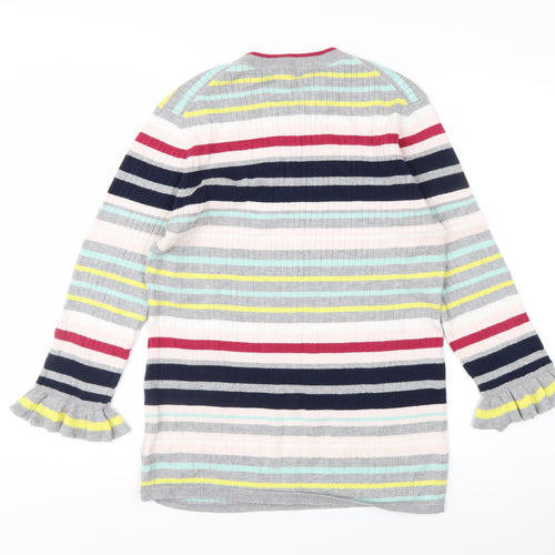 Ted Baker Women's Multicoloured Striped Crew Neck Jumper Size 14