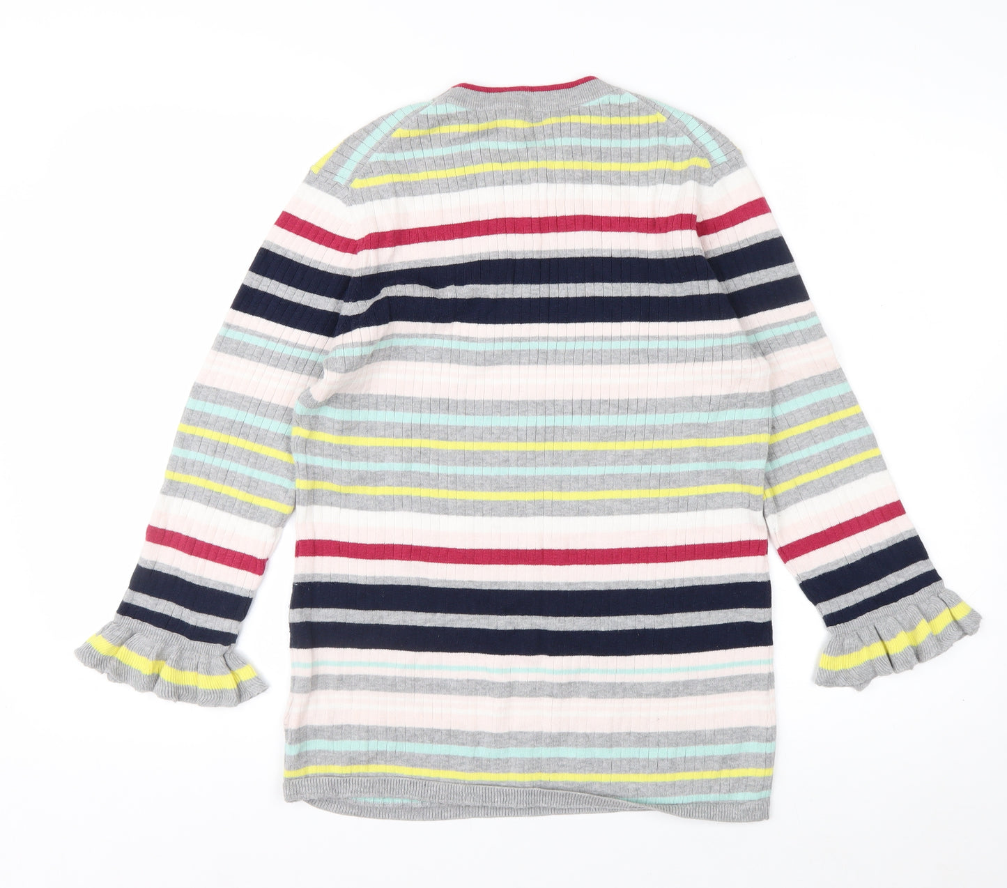 Ted Baker Women's Multicoloured Striped Crew Neck Jumper Size 14