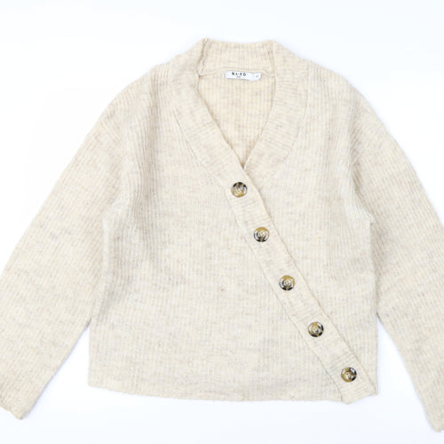 NA-KD Women’s Beige XS Cardigan Button Knit Autumn Layer