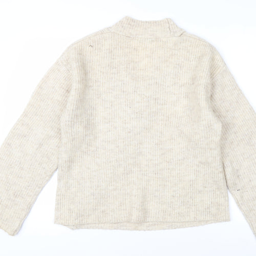 NA-KD Women’s Beige XS Cardigan Button Knit Autumn Layer