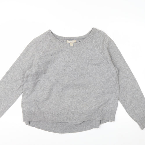 Banana Republic Womens Grey Wool Blend Crew Neck Pullover Jumper L