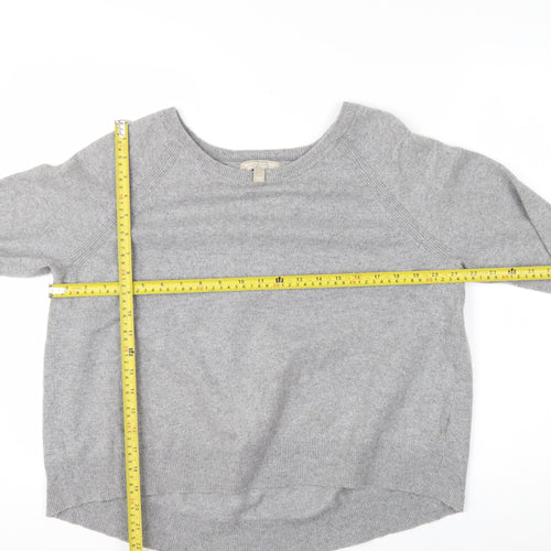 Banana Republic Womens Grey Wool Blend Crew Neck Pullover Jumper L