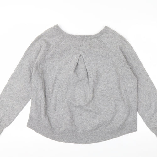 Banana Republic Womens Grey Wool Blend Crew Neck Pullover Jumper L