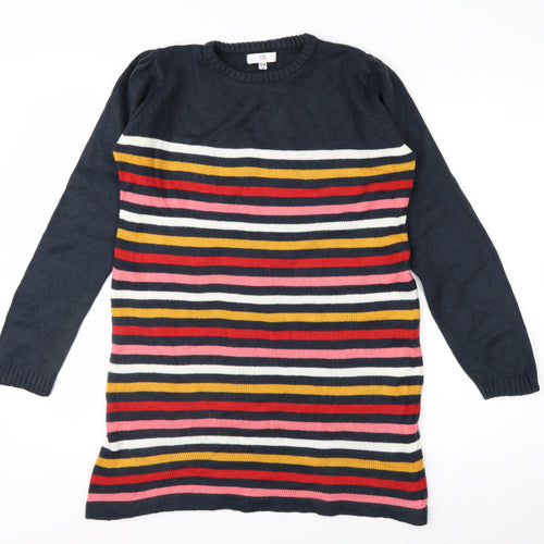 RR Women’s Multicoloured Striped Long Sleeve Pullover Jumper Size 10