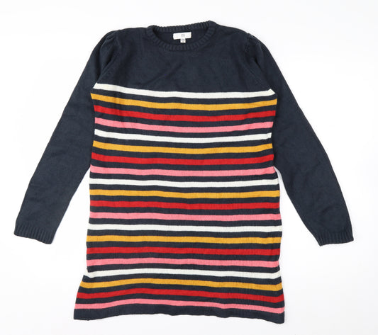 RR Women’s Multicoloured Striped Long Sleeve Pullover Jumper Size 10