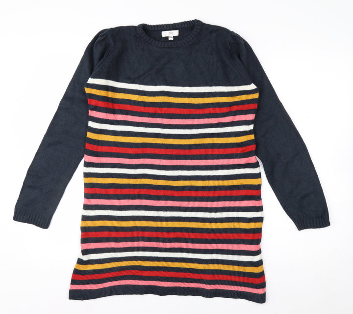 RR Women’s Multicoloured Striped Long Sleeve Pullover Jumper Size 10