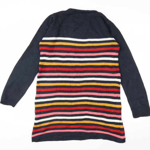 RR Women’s Multicoloured Striped Long Sleeve Pullover Jumper Size 10