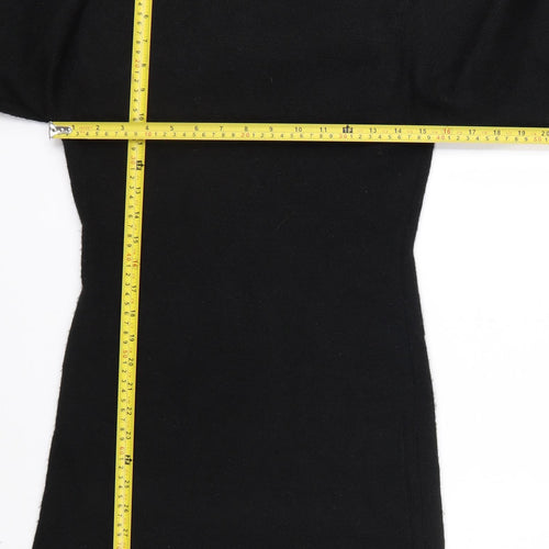 H&M Women's Black Rhinestone Crew Neck Long Sleeve Jumper Size 10