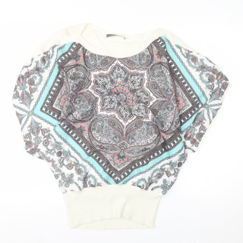 Oasis Women’s Multicoloured Paisley Kimono Blouse Size S