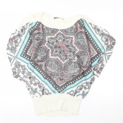 Oasis Women’s Multicoloured Paisley Kimono Blouse Size S