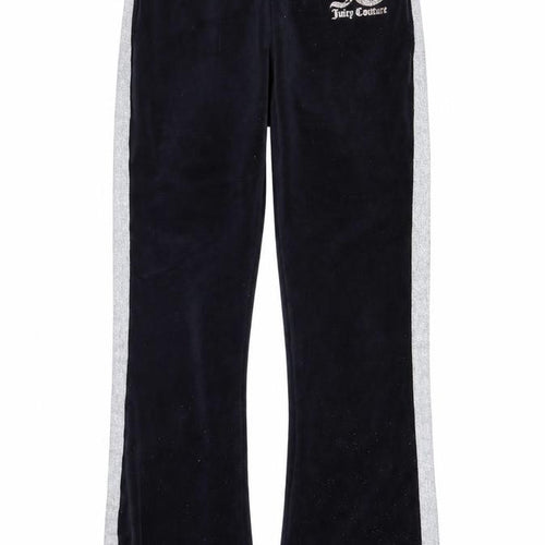 Juicy Couture Girls Black Velour Jogger Trousers Age 9/10 with Sparkle Trim