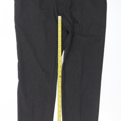 Moss 1851 Men's Black 34in Tailored Fit Dress Pants Trousers