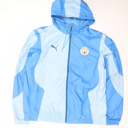 Puma Men Blue 2XL Manchester City Windbreaker Jacket