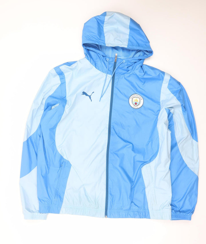 Puma Men Blue 2XL Manchester City Windbreaker Jacket