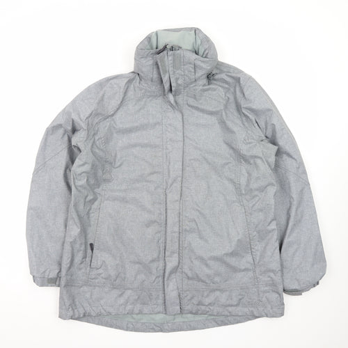 Peter Storm Womens Grey Waterproof Rain Coat Jacket Size 18