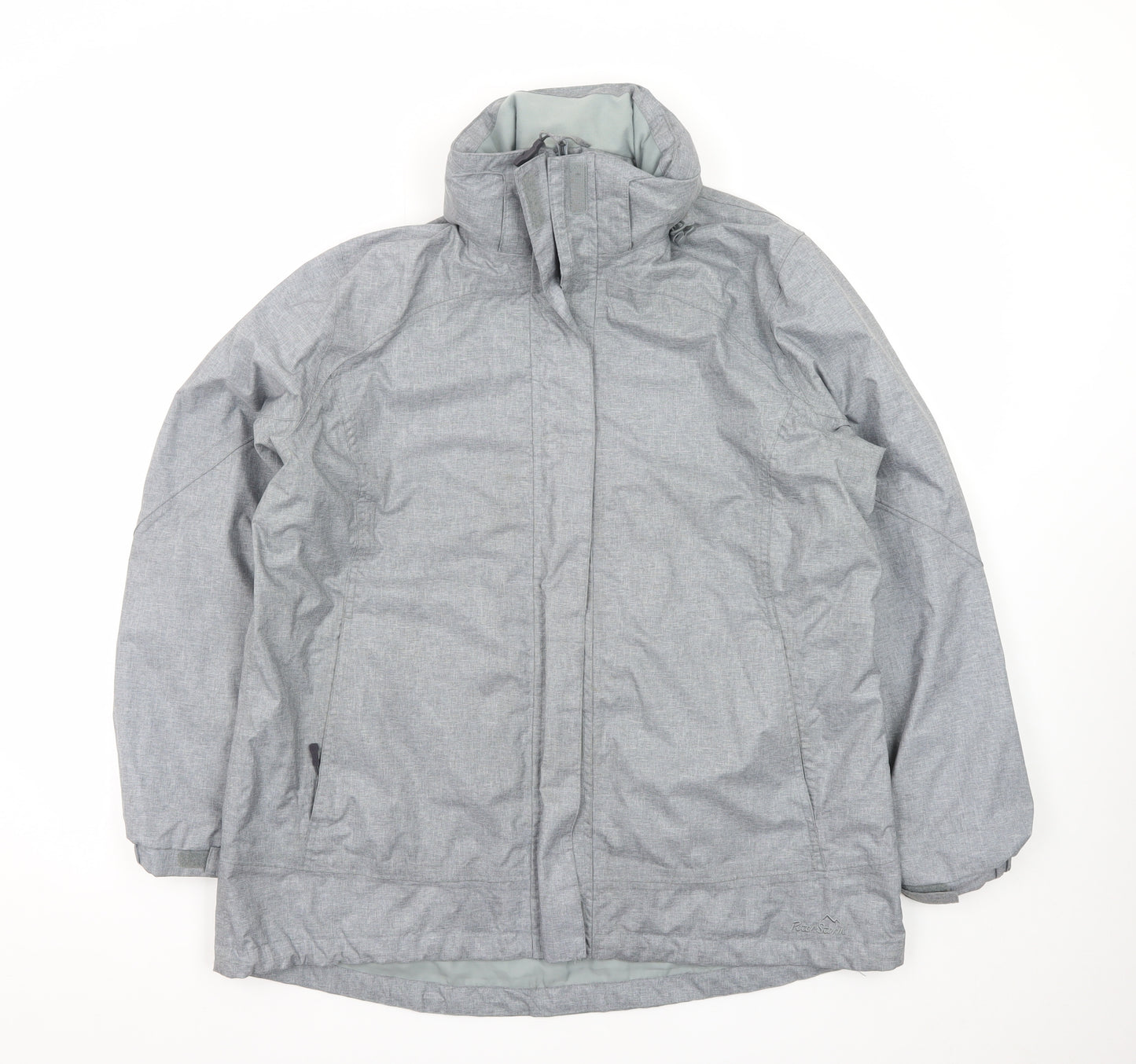 Peter Storm Womens Grey Waterproof Rain Coat Jacket Size 18