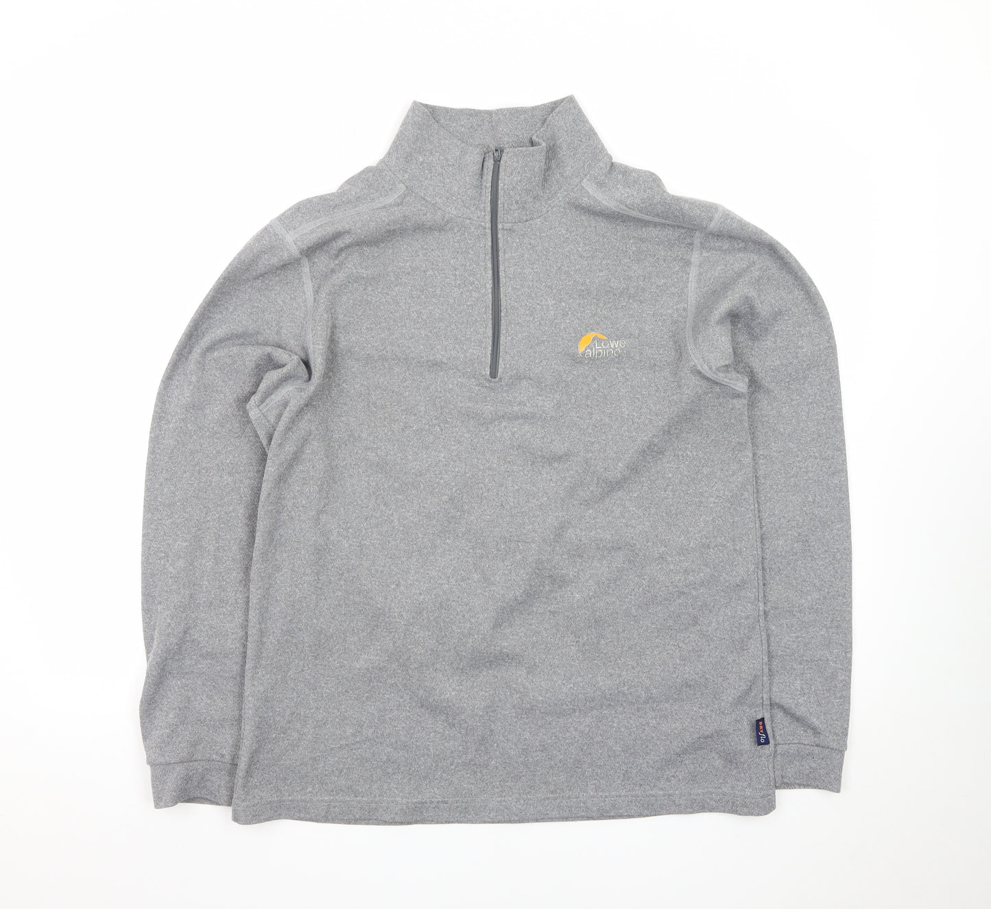 Lowe Alpine Men’s Grey Fleece 1/4 Zip Sweatshirt Top Size L