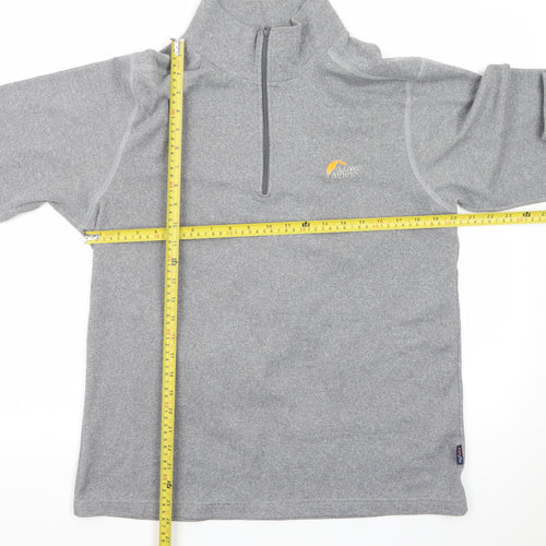 Lowe Alpine Men’s Grey Fleece 1/4 Zip Sweatshirt Top Size L