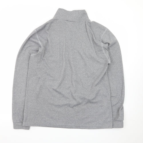 Lowe Alpine Men’s Grey Fleece 1/4 Zip Sweatshirt Top Size L