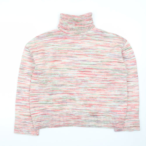 Marks and Spencer Women’s Multicoloured Roll Neck Knit Jumper Size L