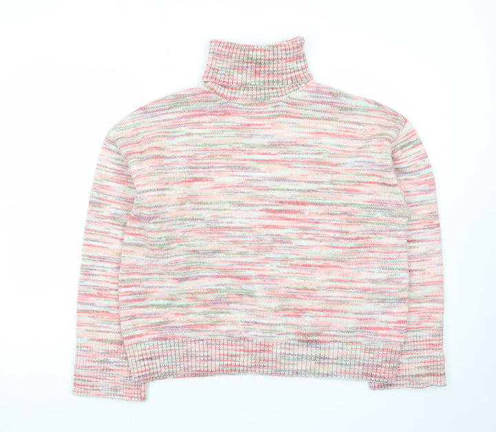 Marks and Spencer Women’s Multicoloured Roll Neck Knit Jumper Size L