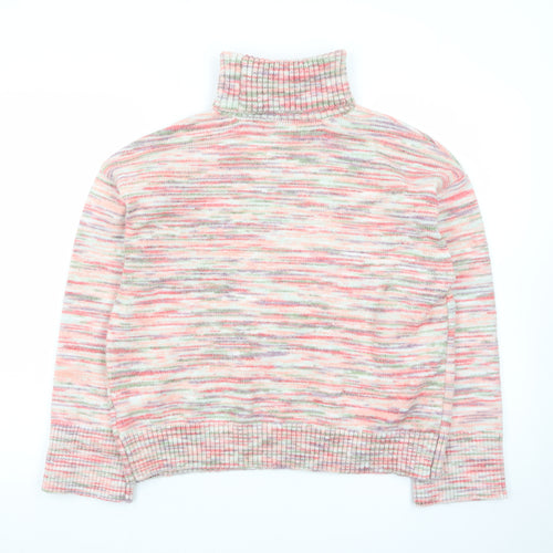 Marks and Spencer Women’s Multicoloured Roll Neck Knit Jumper Size L