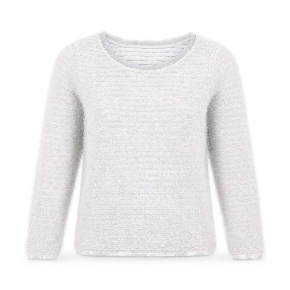 Front view of Coast Women’s Grey Scoop Neck 3/4 Sleeve jumper, size S